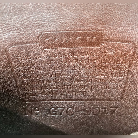 Vintage COACH Brown #9017 Abbie Zip Leather Bag - Picture 11 of 12